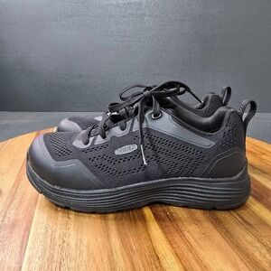 Keen Utility Vista Energy Work‎ Safety Shoes Mens 7.5W Black Carbon Fiber Toe